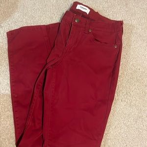 Woman’s burgundy skinny jeans size 8